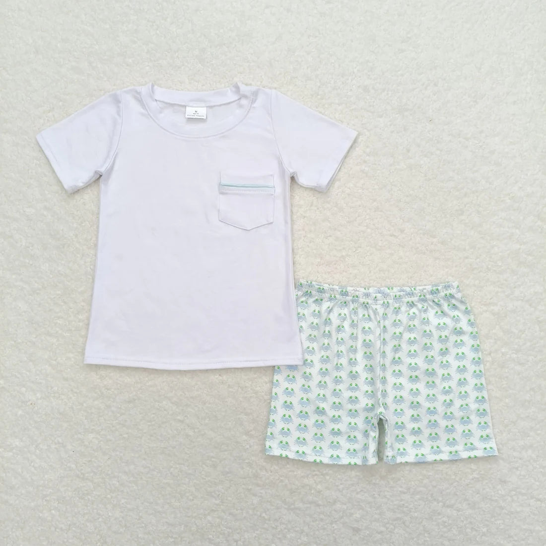 Sibling Baby Boys Short Sleeve Shirts Top Shorts Sea World Pajamas Clothes Sets