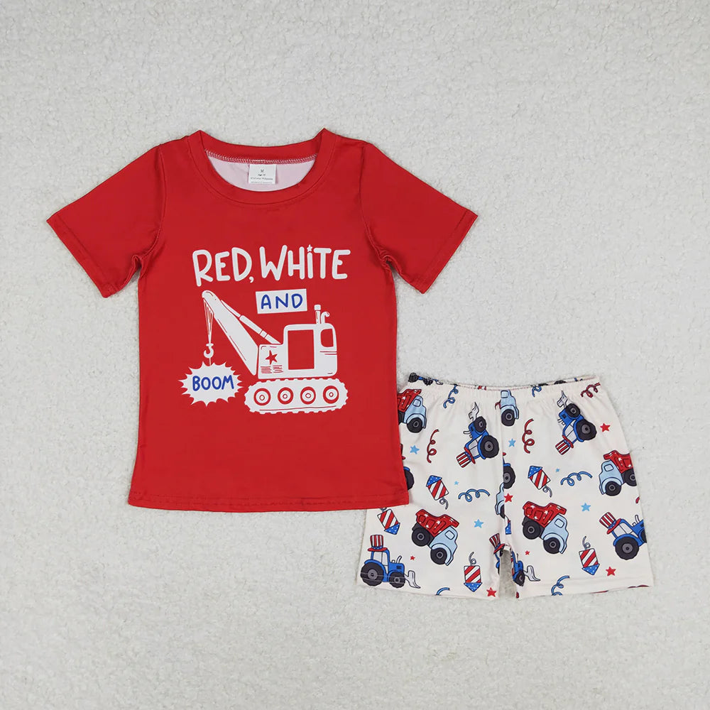 Sibling Baby Boys 4th Of July Tee Top Summer Kids Outfits Sets 3-6M to 7-8T