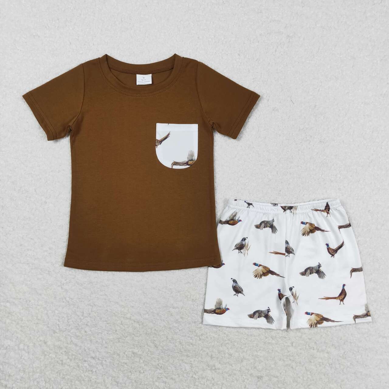 Baby Boys Sibling Wild Chicken Romper +Shorts Outfit