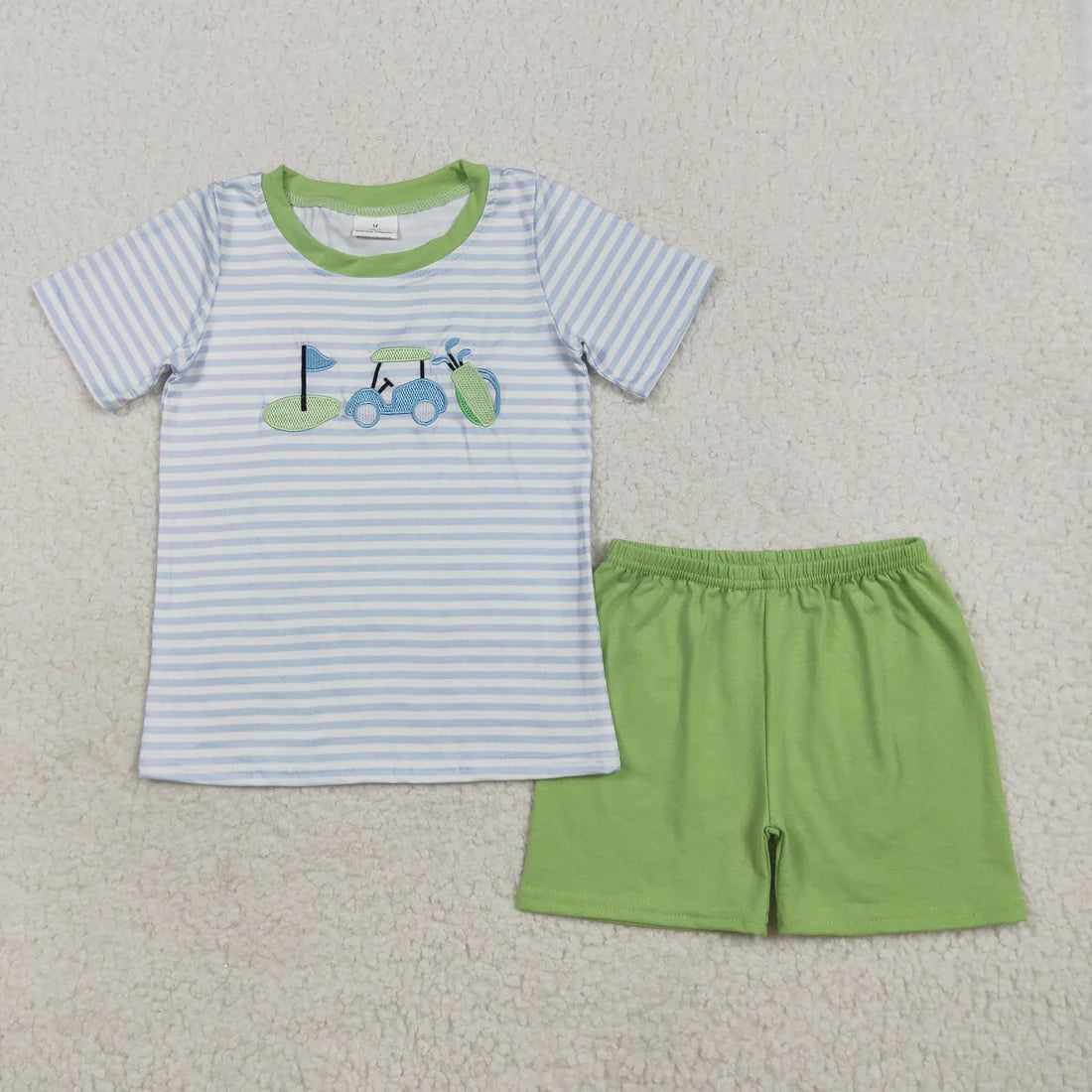 Sibling Baby Boys Embroidery Golf Shirt Top Shorts Summer Clothes Sets