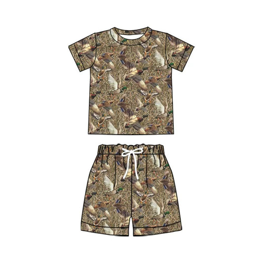 3.24  Baby Boys Mallard Duck Shorts Outfit Preorder