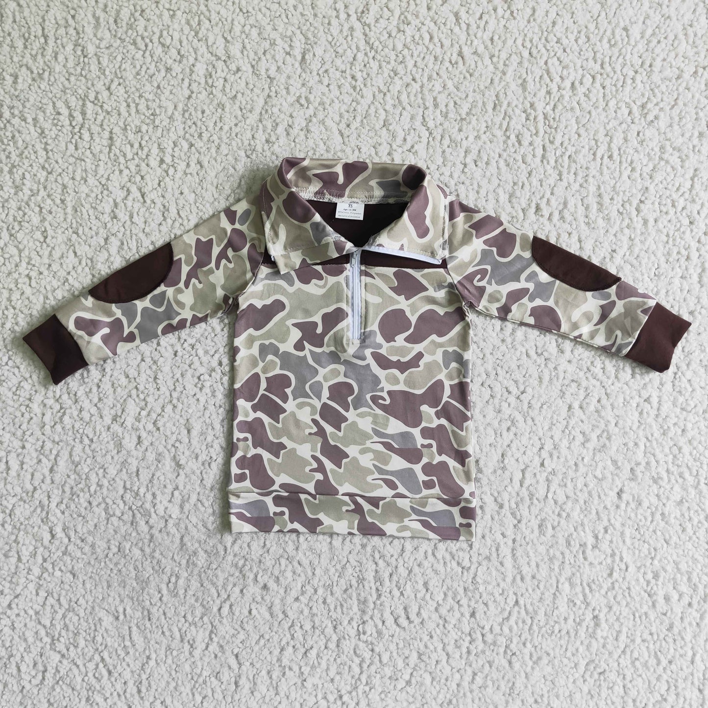 Boys camo pullover top   BT0029