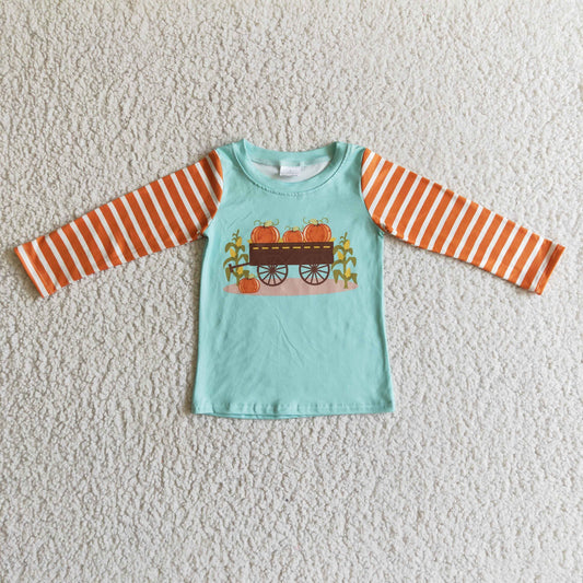 Boys Fall Pumpkin T-shirts Top        BT0030