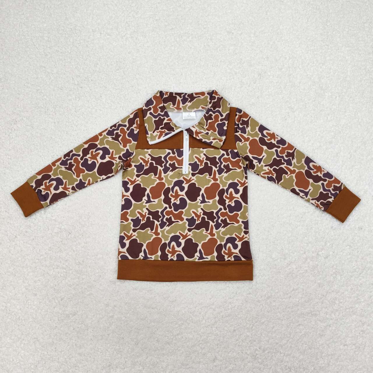 Sibling Baby Boys Brown Khaki Camo Southern Hunting Clothing Tops Romper