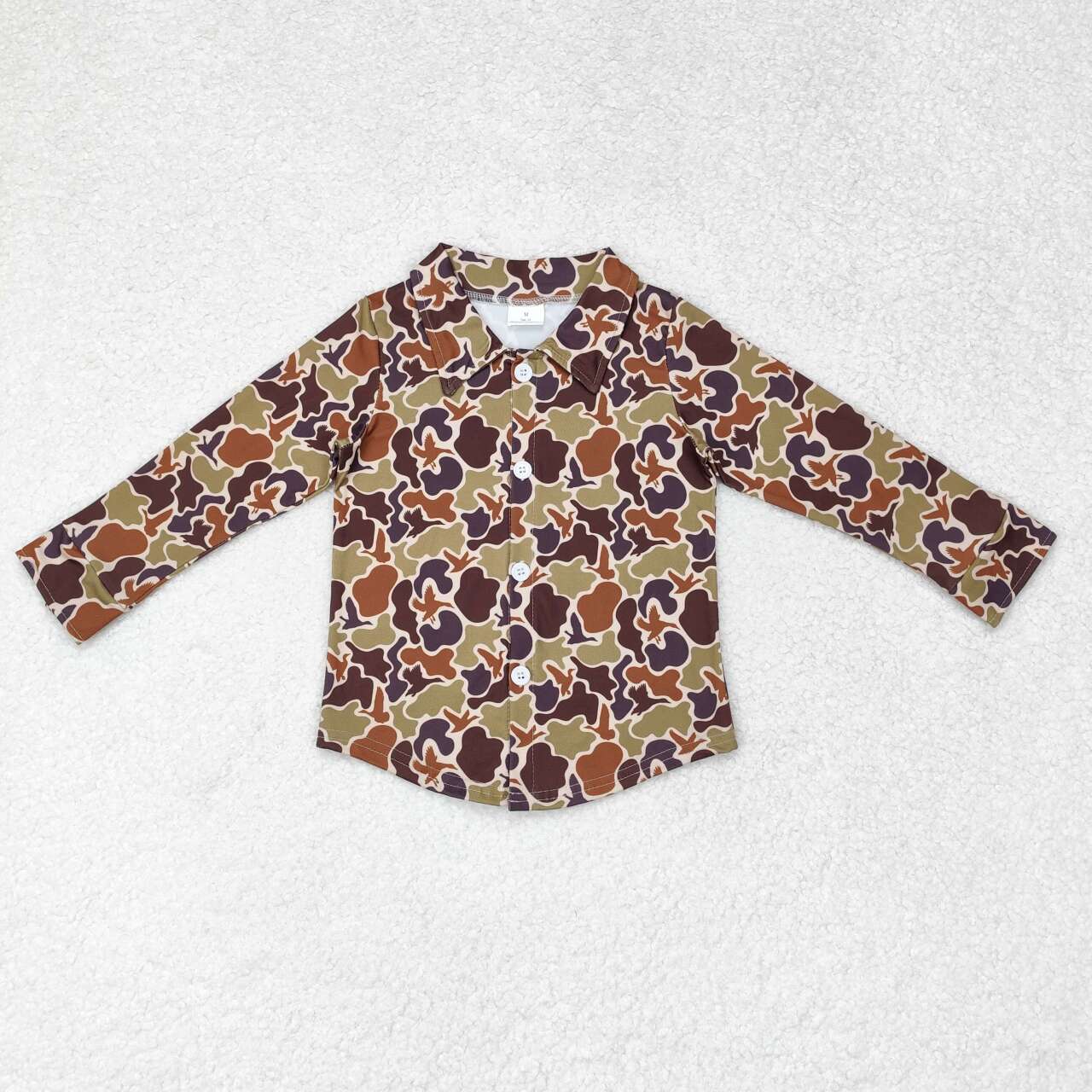 Sibling Baby Boys Brown Khaki Camo Southern Hunting Clothing Tops Romper