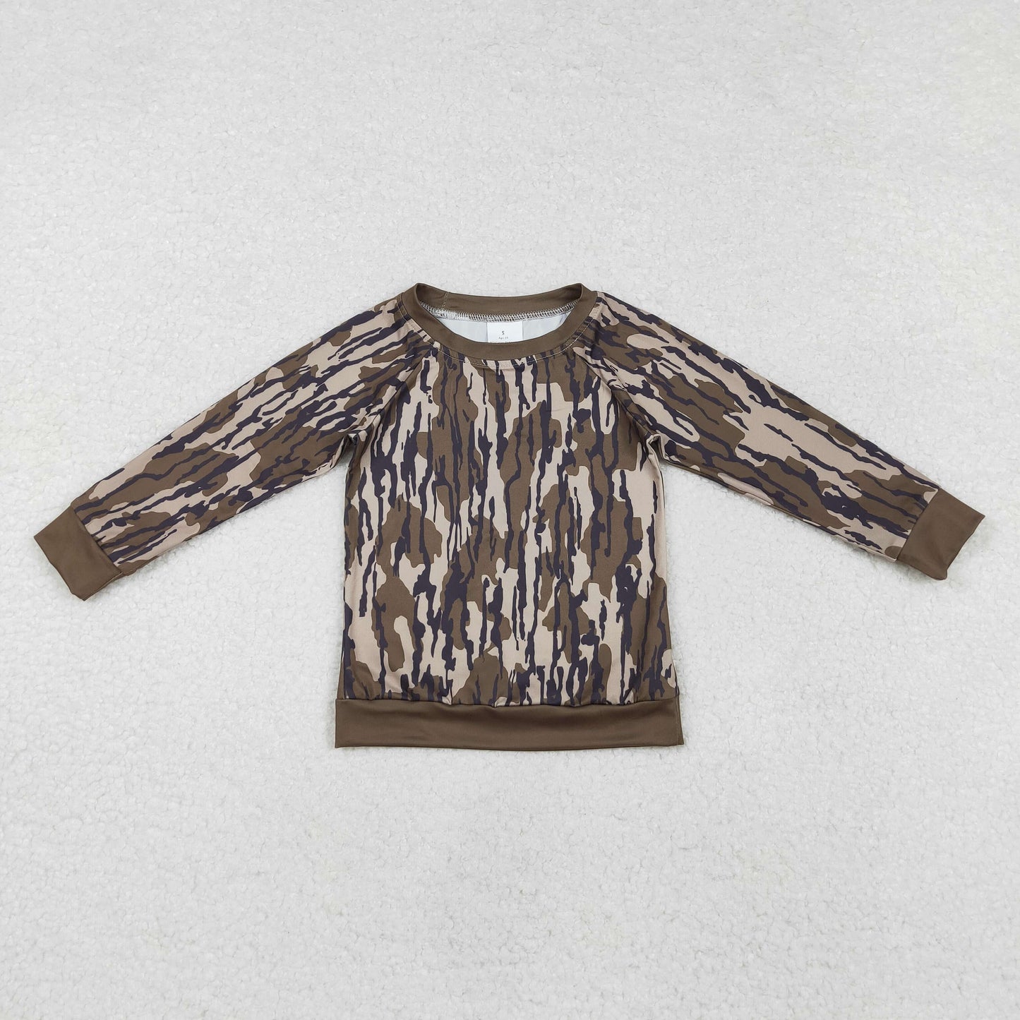 Baby Boys Green Camo Long Sleeve Top