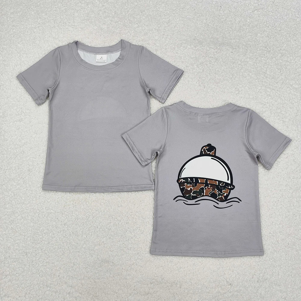 5 Back Prints Baby Boys Hunting Short Sleeve Tee Shirts Tops