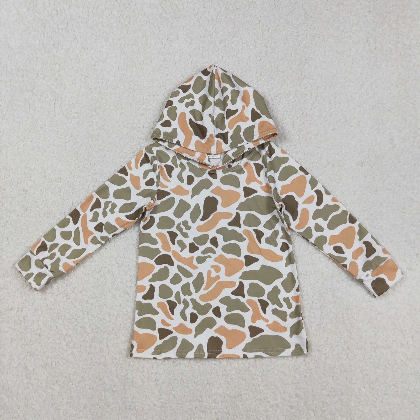 Sibling Baby Boys Camo Long Sleeve Hoodie Top