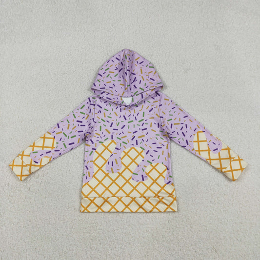 Sibling Baby Boys Girls Mardigras Sprinkles Drip Hoodies Shorts Skorts Bottom