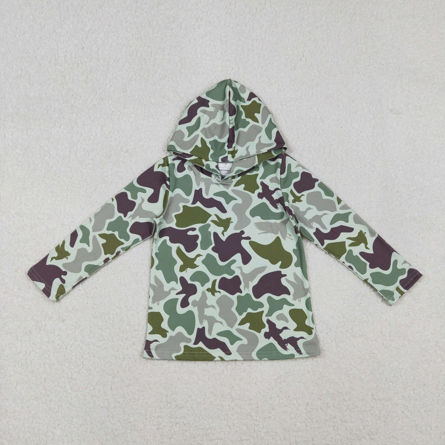 Sibling Baby Boys Camo Long Sleeve Hoodie Top