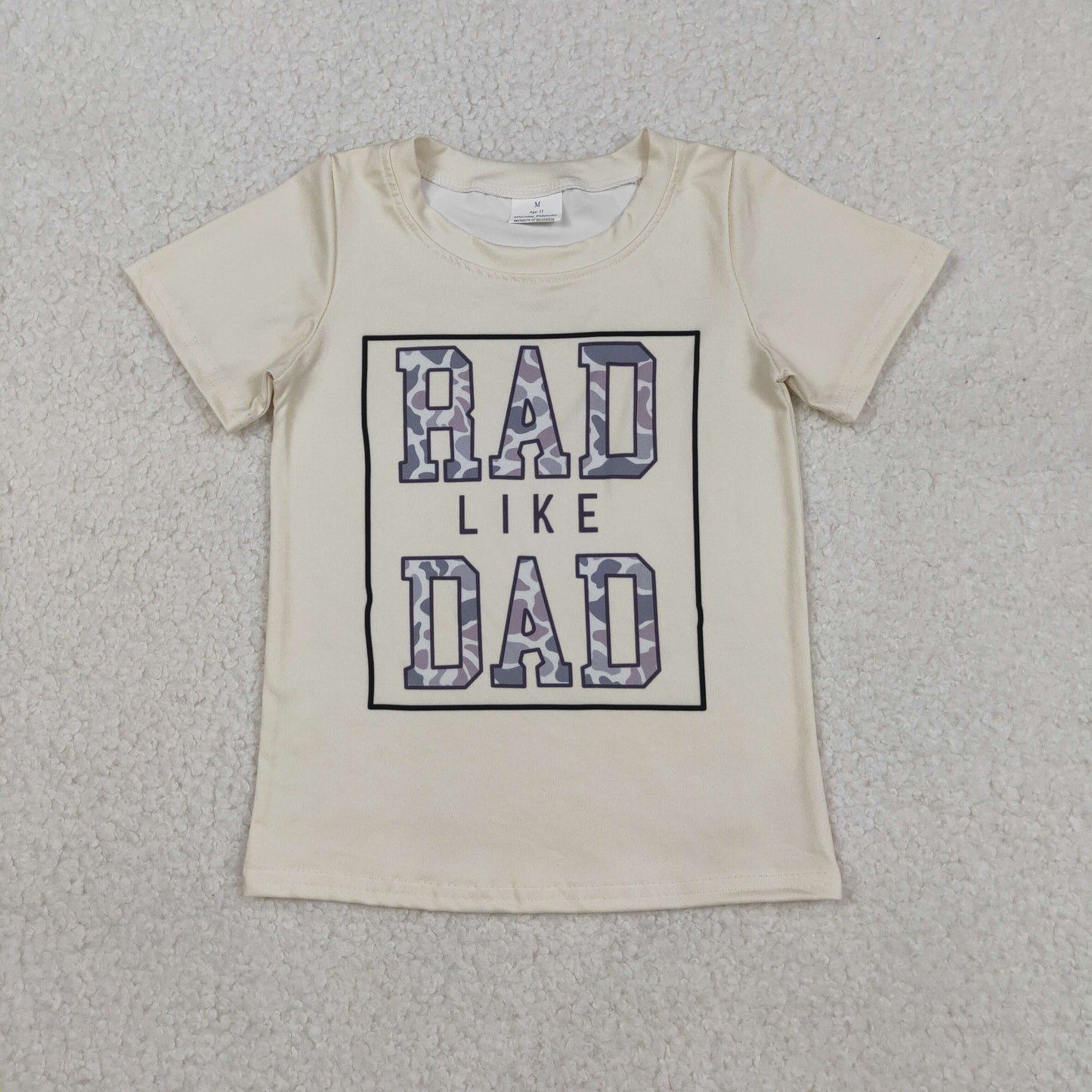 Sibling Baby Boys Short Sleeves Camo Mama's Boy Tee Shirts Tops