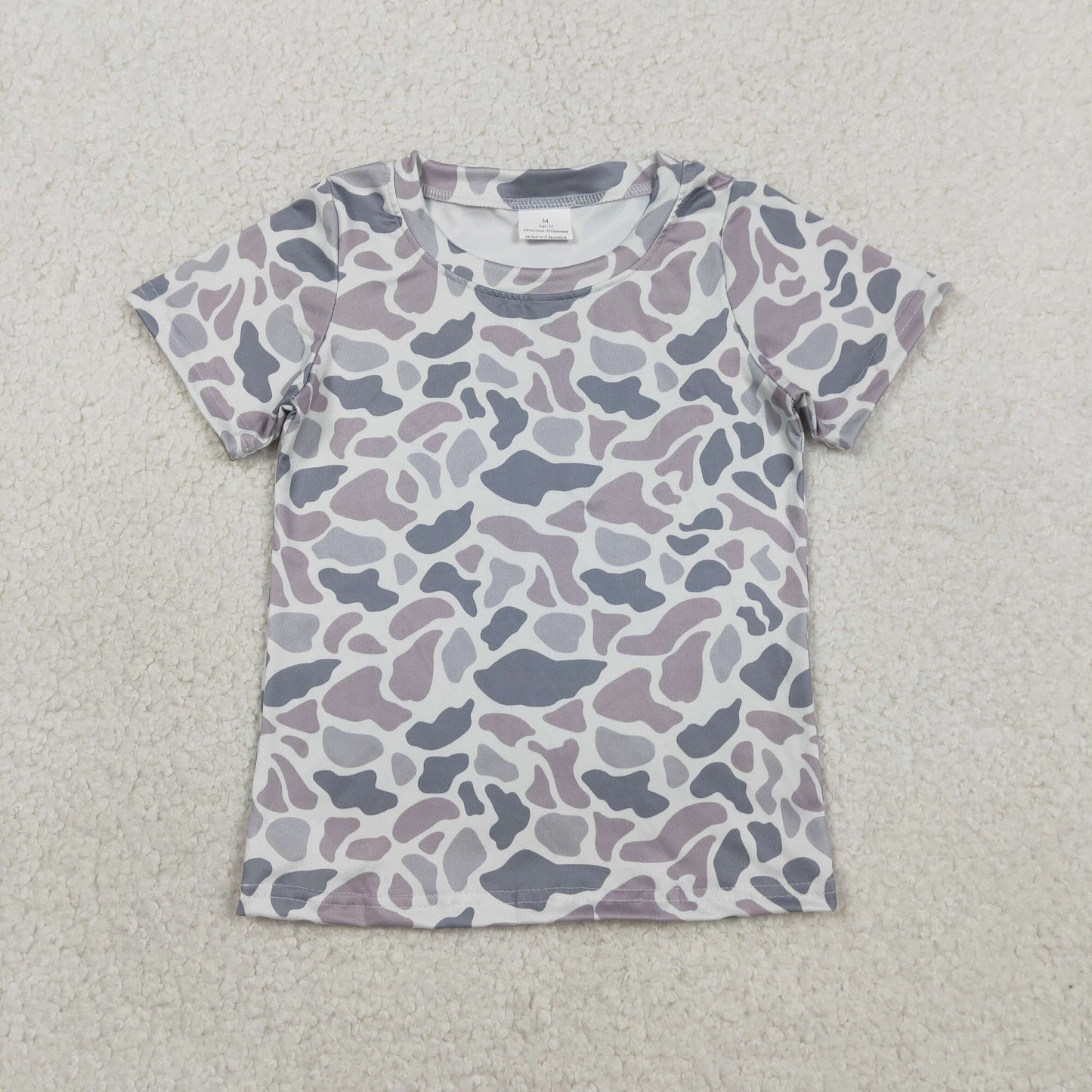Sibling Baby Boys Short Sleeve Southern Hunting Camo T-shirts Top