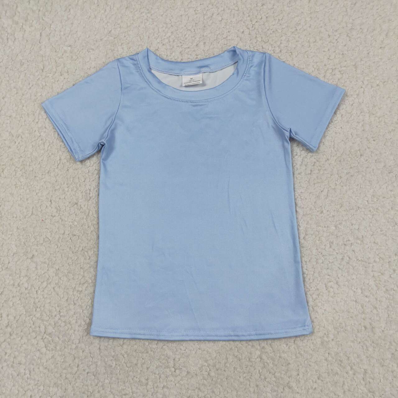 BT1761 Hunting Dog Blue Print Boys Short Sleeve Tee Shirts Top