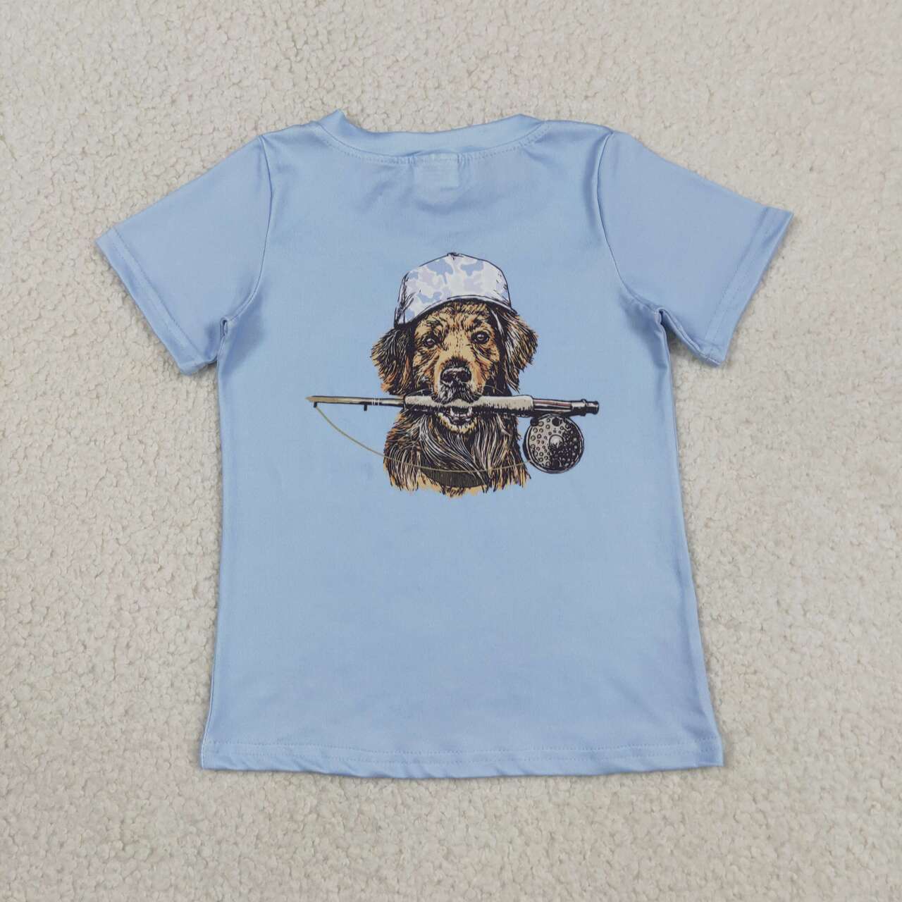 Blue Camo Hunting Shorts Boys Summer Clothes Set Brothers Wear