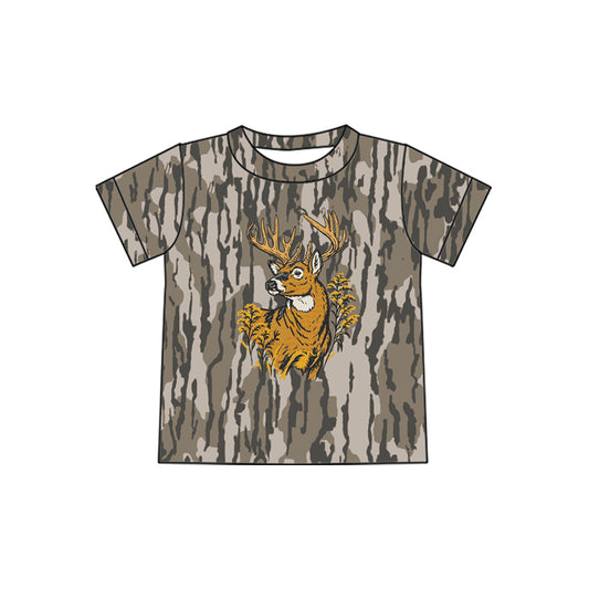 4.3 Kids Camo Hunting Deer Short Sleeve T-shirt Top Preorder