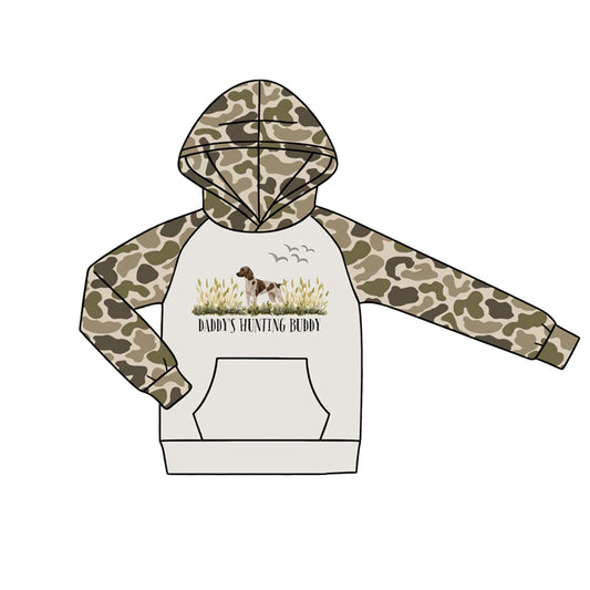 4.18  Toddler Boys Hunting Camo Long Sleeve Hoodie Top Preorder