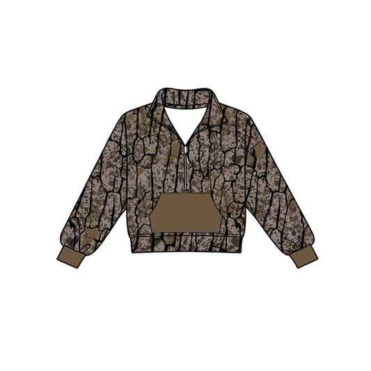 4.18 Green Camo Girl Long Sleeve Pullover Preorder