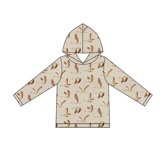 5.11 BT1841 Preorder Duck Print Boys Long Sleeve Hoodie Top