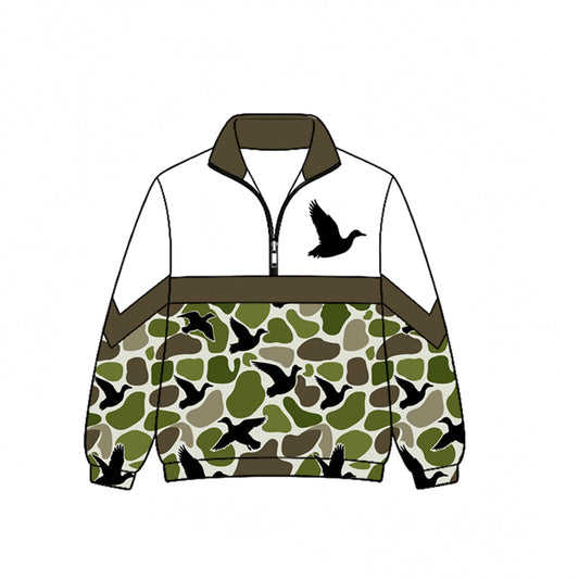 6.19 Baby Boys Camo Mallard Duck Long Sleeve Pullover Top Preorder