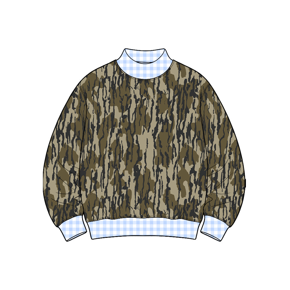 8.13 BT1910 Preorder Camo Print Boys Tee Shirts Top