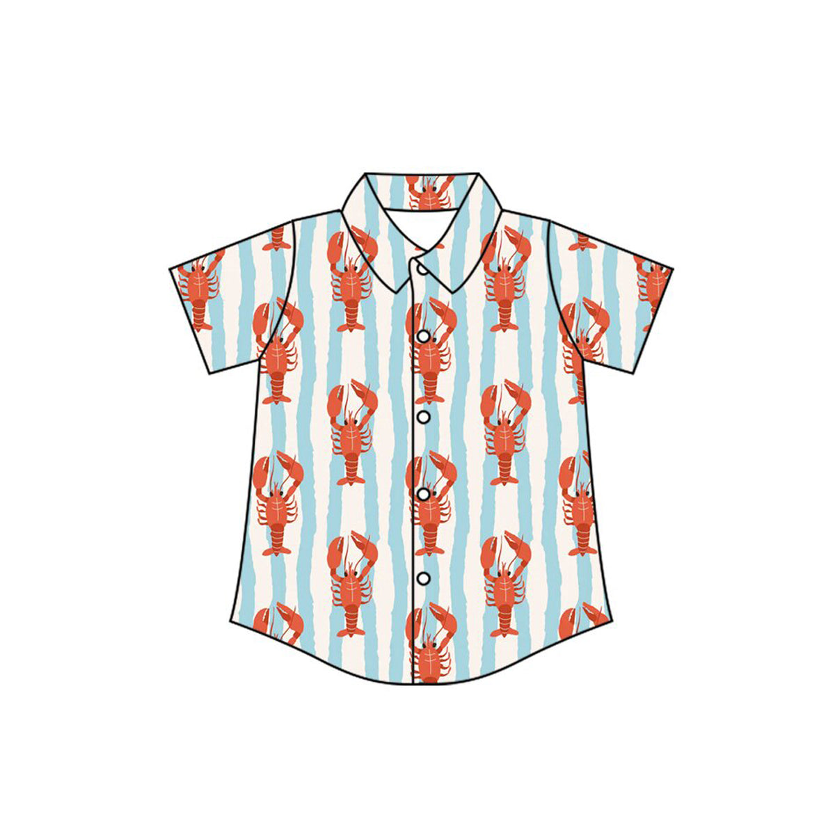 9.18 BT1976 Preorder Baby Boys Crayfish  Short Sleeve Shirt