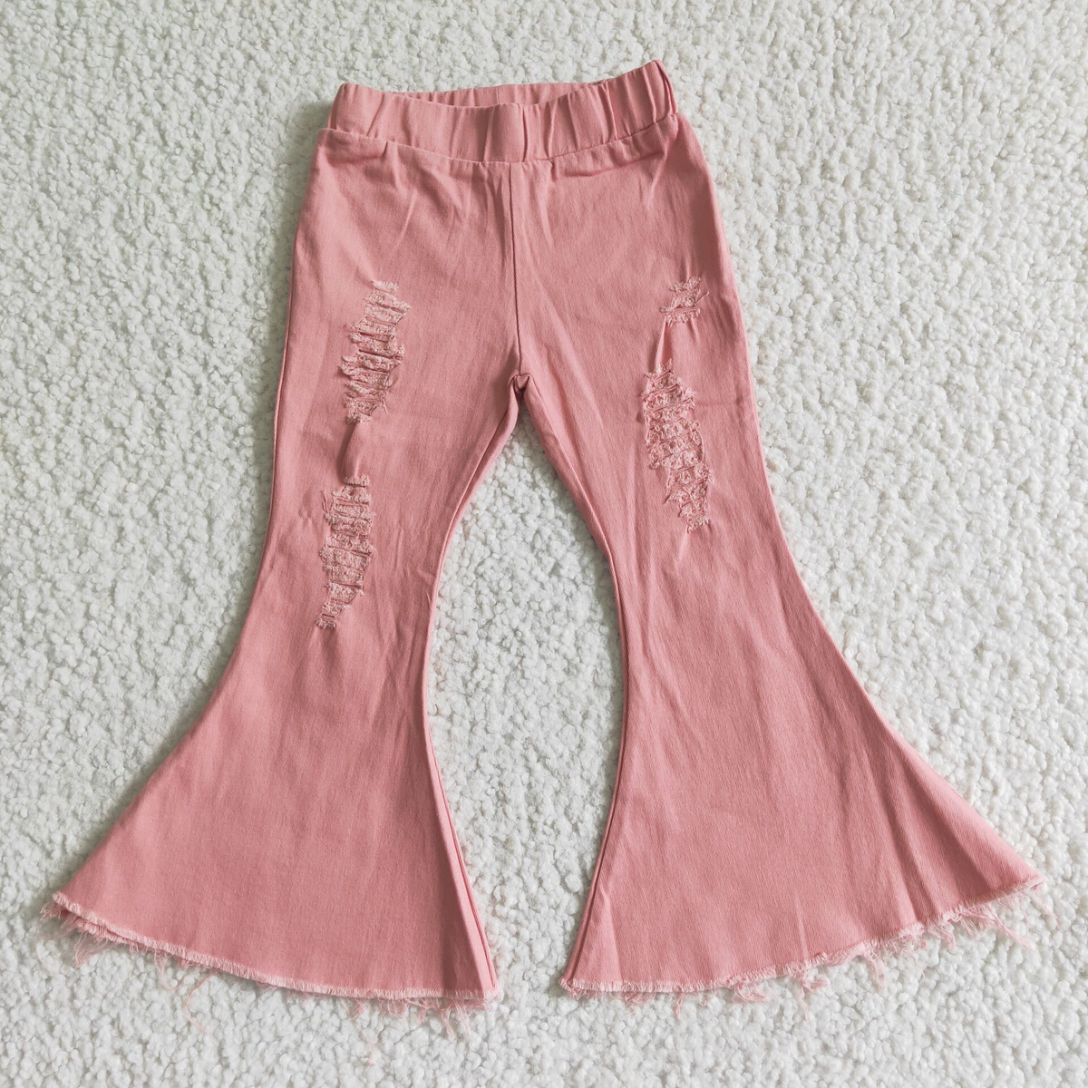 USA Shop C13-1-2 Pink Denim Bell Bottoms Jeans Girls Pants