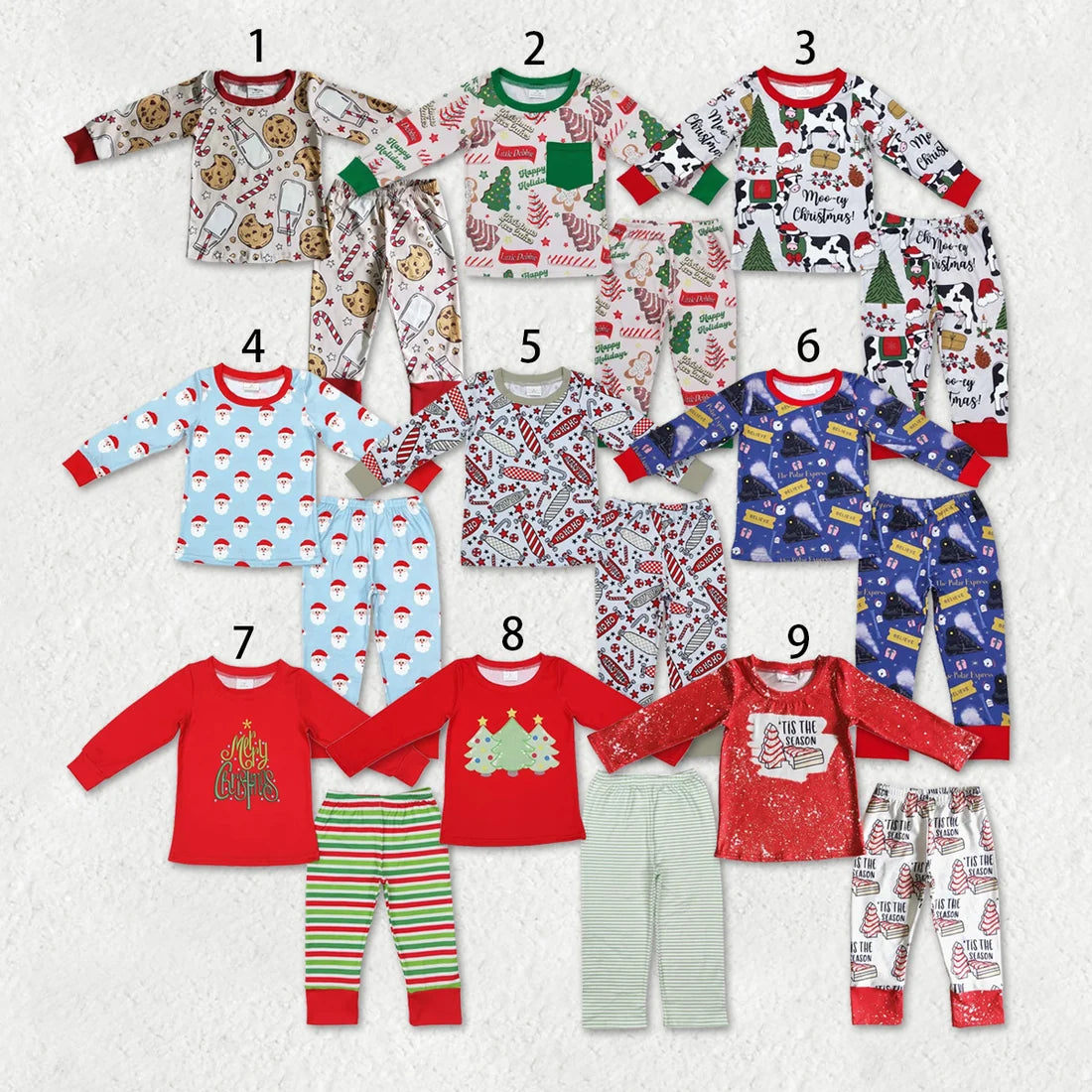 Sibling Baby Boys Christmas Long Sleeve  Top Pants Outfit