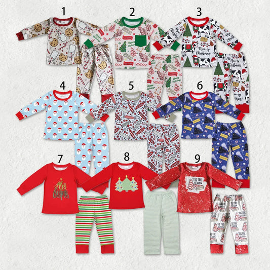 Sibling Baby Boys Christmas Long Sleeve  Top Pants Outfit