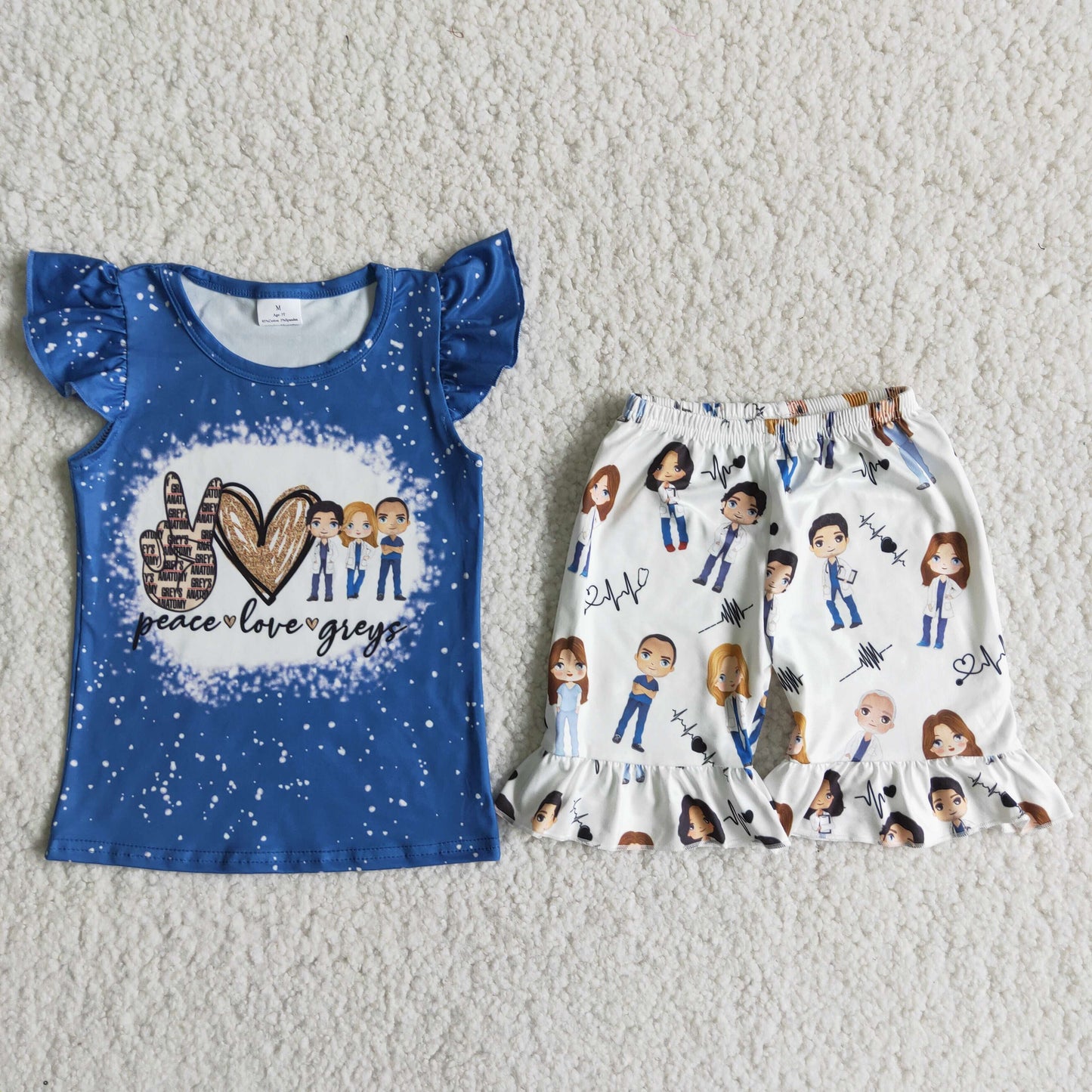 (Promotion)Peace Love Guys Girls summer outfits  D11-30