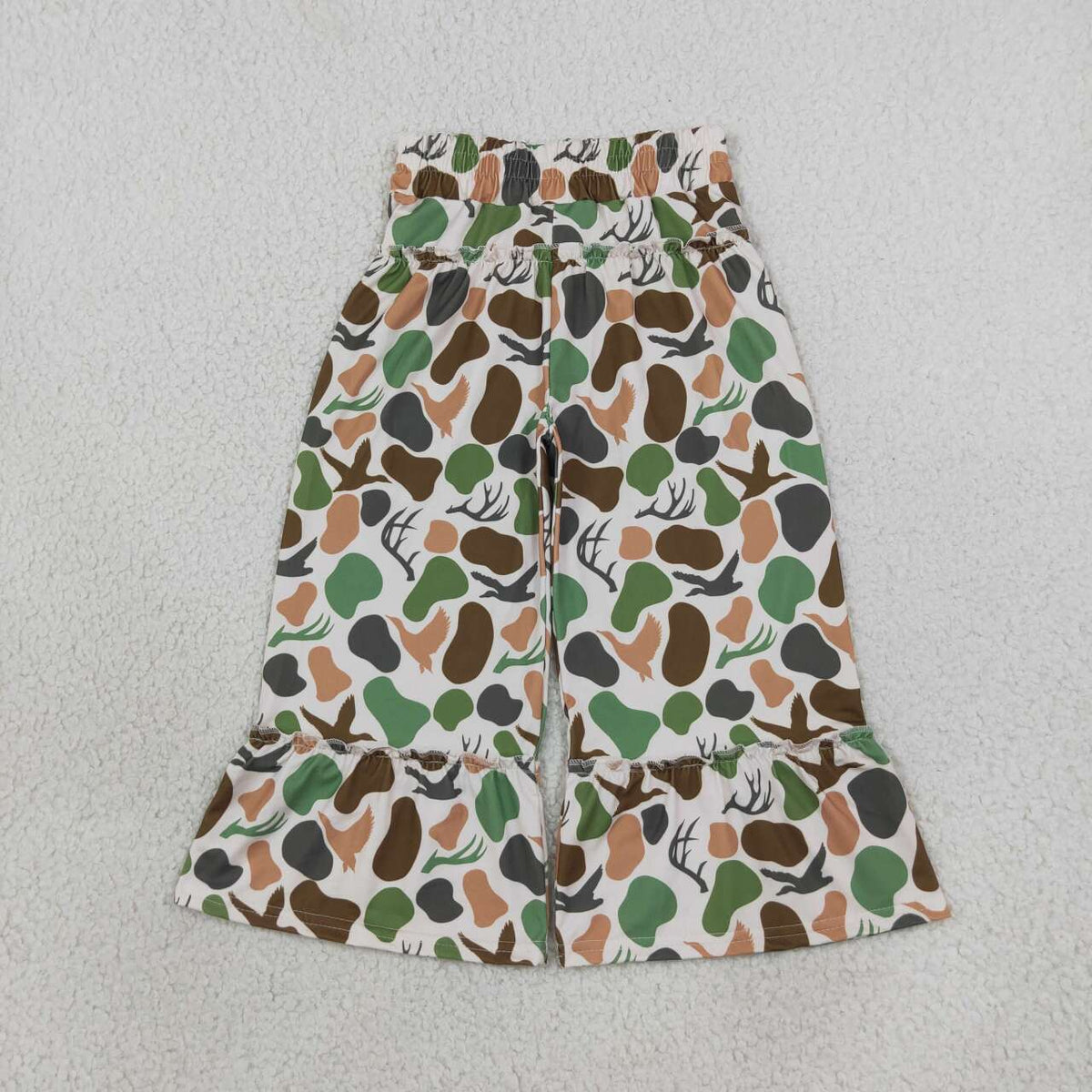 KIds Girls Green Hunting Camo Loose Pants