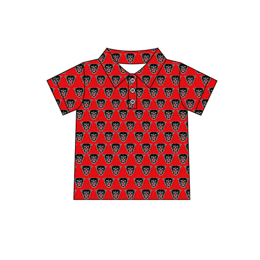 (Custom Design Preorder MOQ 5) Teams Dexter Bearcats Print Kids & Adult Polo Top
