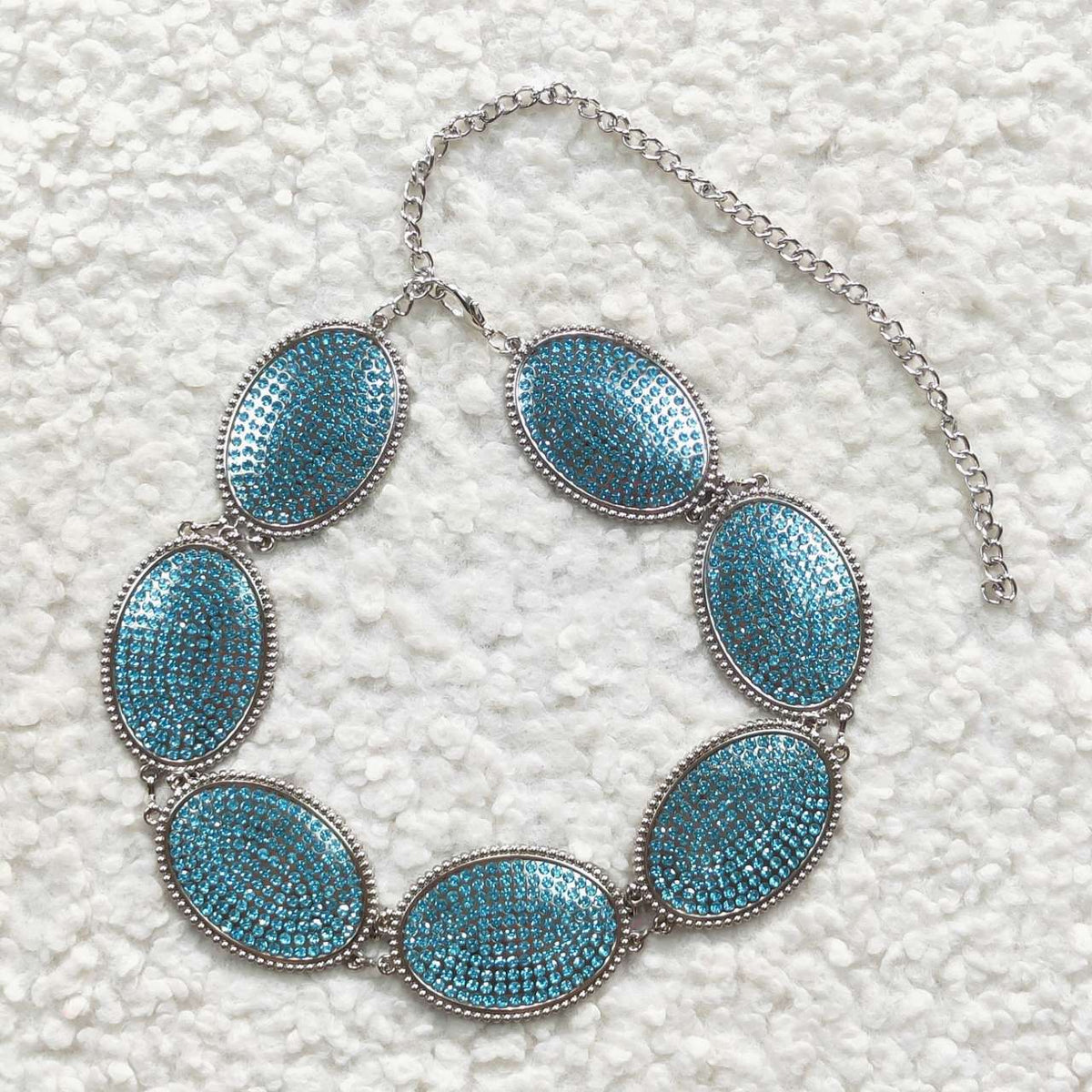 Girls Western turquoise chains belts GB0013