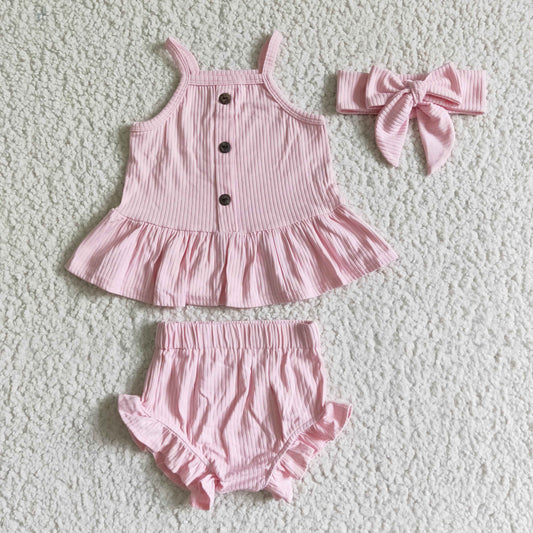 Girls summer cotton bummie outfits       GBO0054