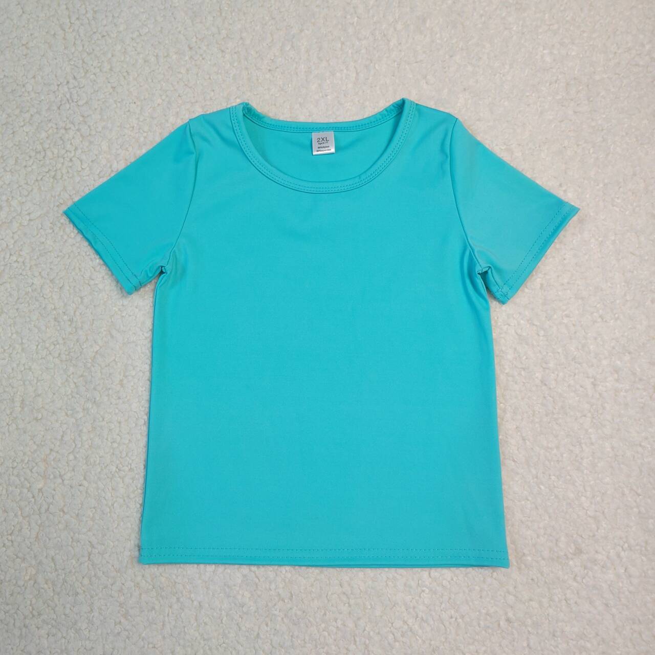 Kids Girls Mint Green Active Short Sleeve Top