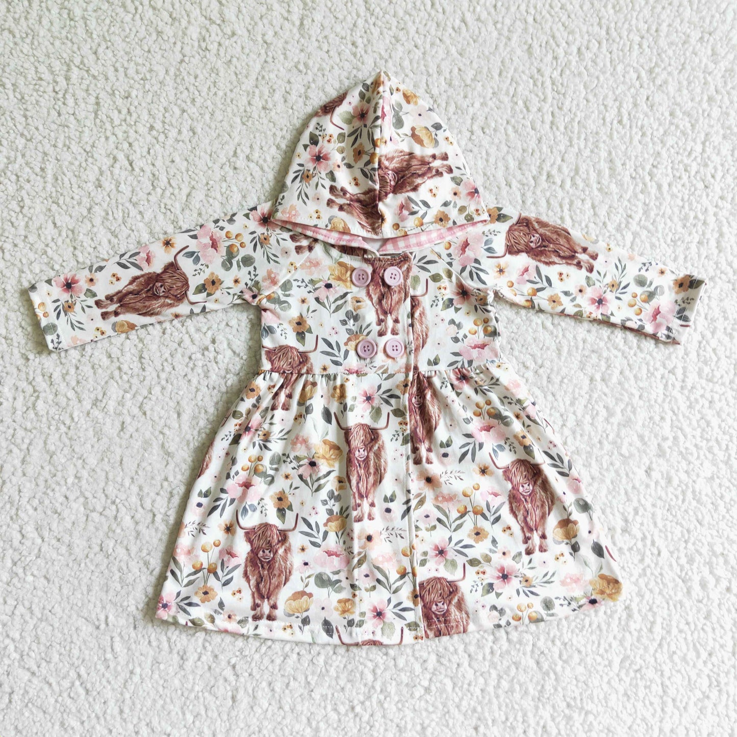 Girls hooded coat     GLD0082