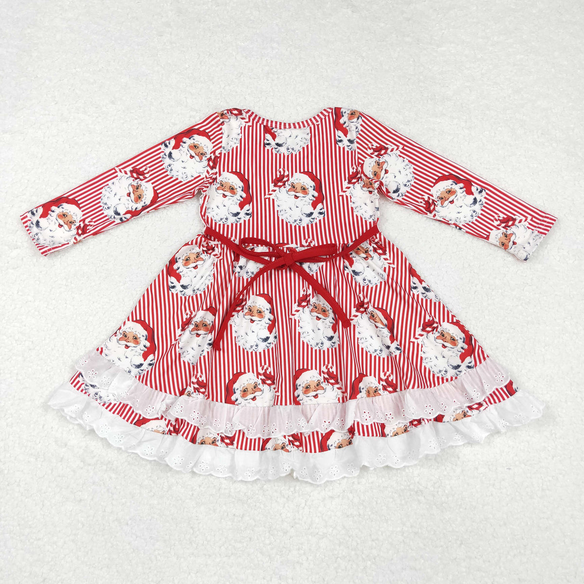 Santa Red Stripes Print Family Christmas Styles