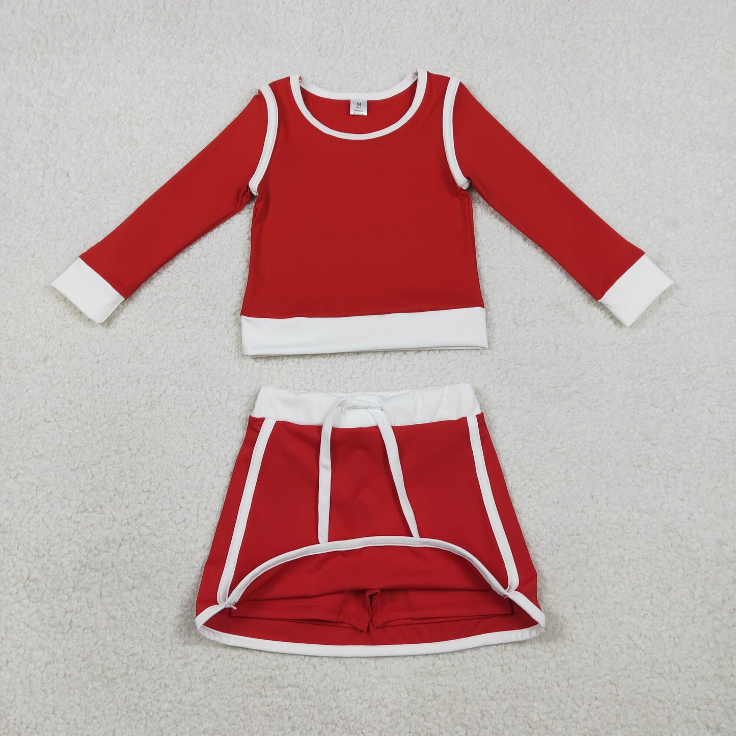 Sibling Baby Girls Long Sleeve Top Skirt Shorts Yoga Active Clothes Sets