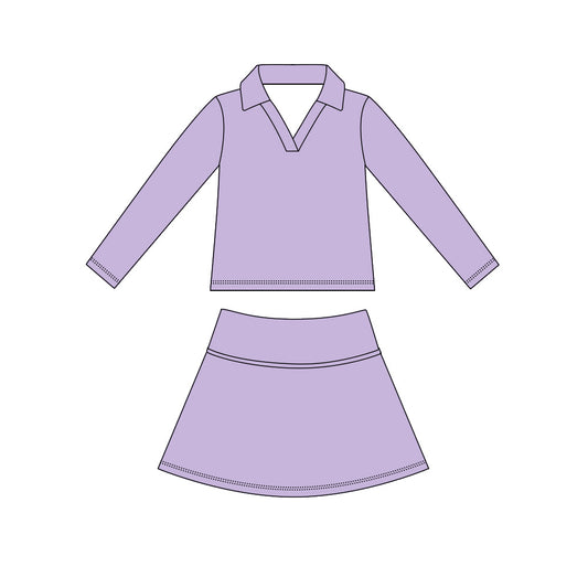 4.15  Violet Pullover  Top with Skort Active Outfit Preorder
