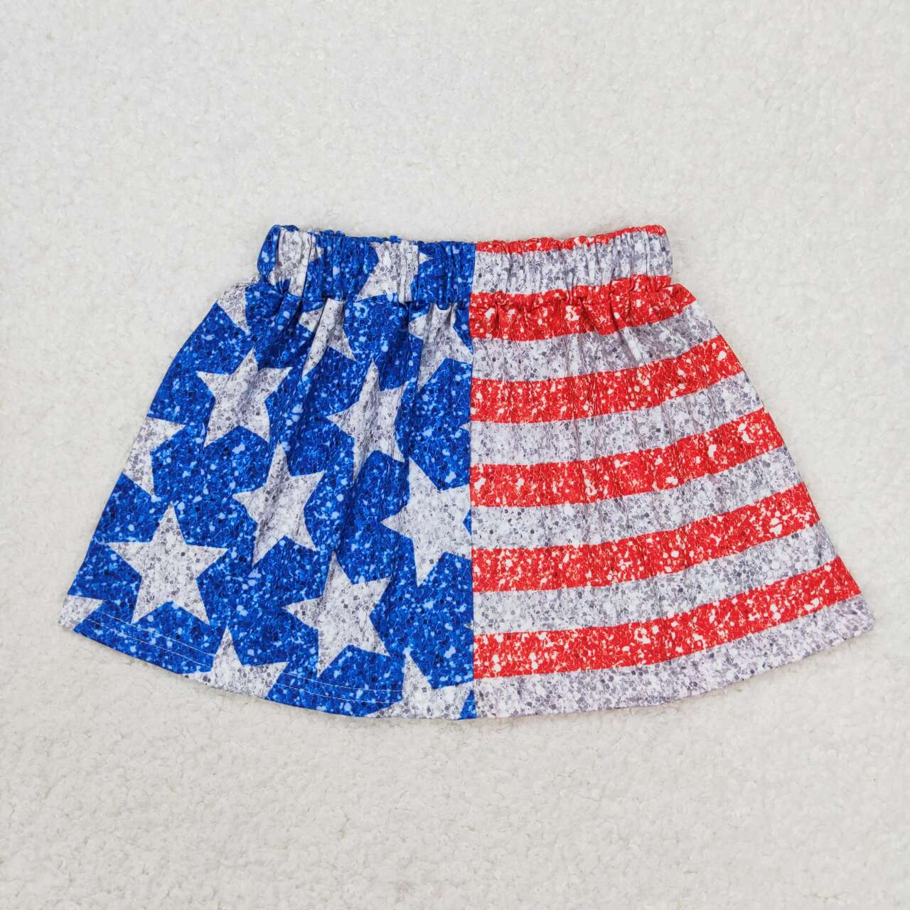 GLK0024 Stripes Stars Print Girls 4th of July Bottom Skirts