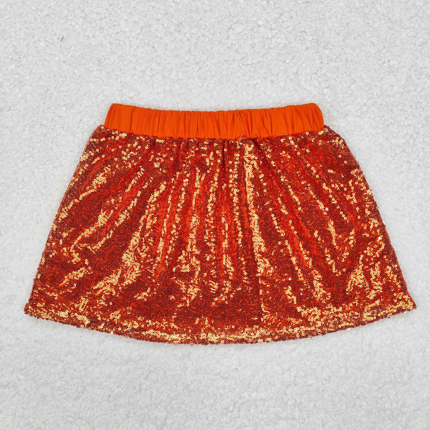 GLK0038 Orange Baby Girls Sequins Skirts