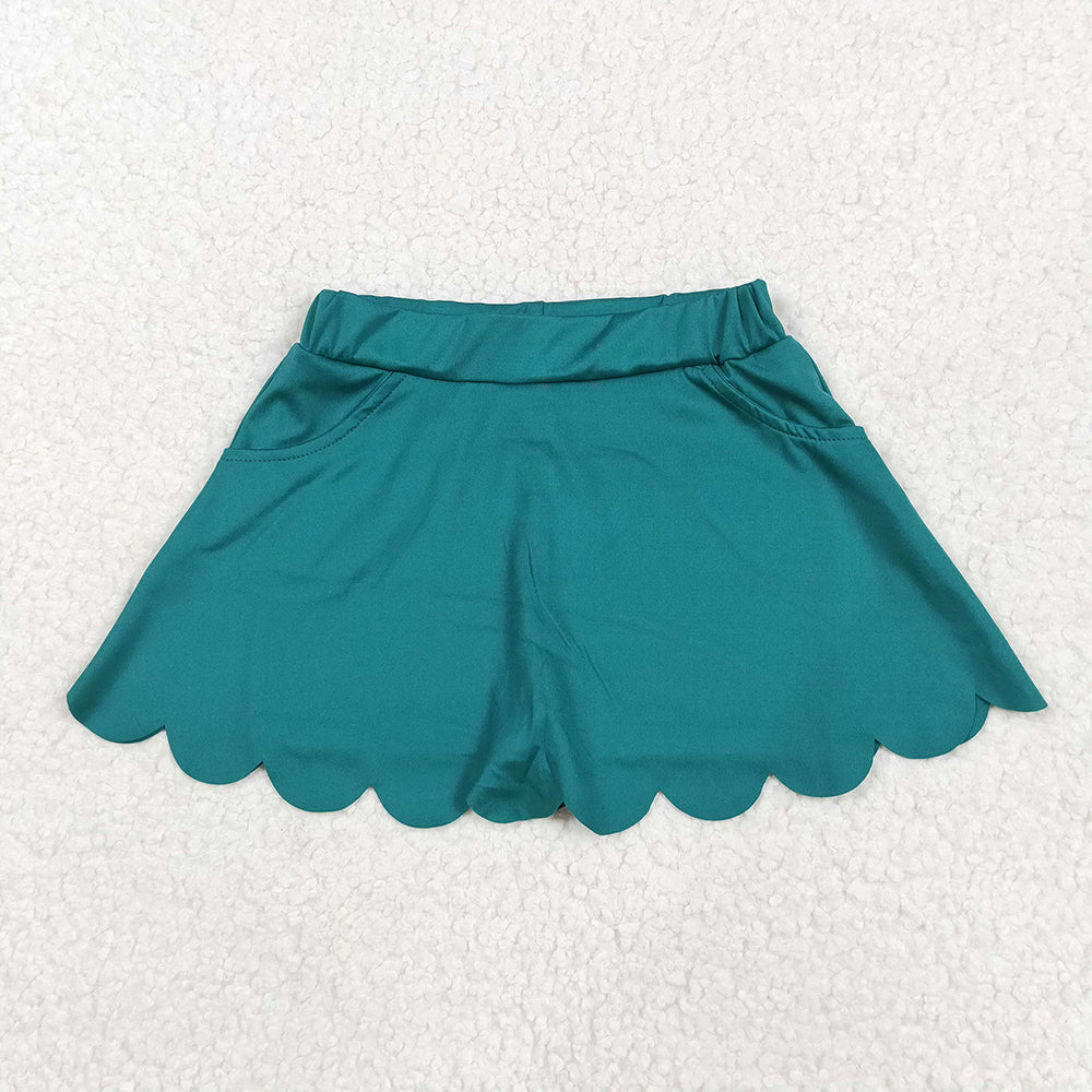 3 Colors Girls Bottom Scallop Yoga Skort Sisters Wear