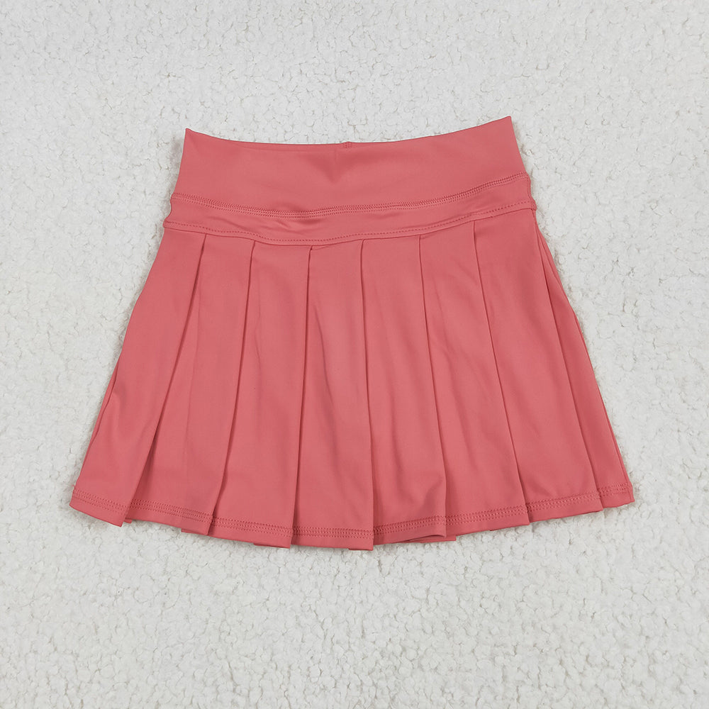 16 Colors Yoga Pleated Active Girls Skirts Sister Wear Summer Bottom Skort