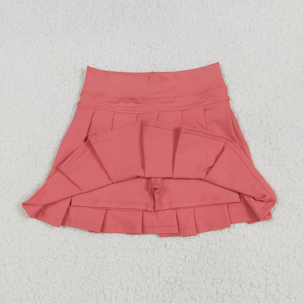16 Colors Yoga Pleated Active Girls Skirts Sister Wear Summer Bottom Skort