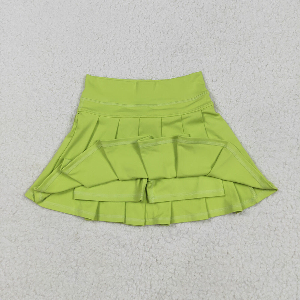 16 Colors Yoga Pleated Active Girls Skirts Sister Wear Summer Bottom Skort