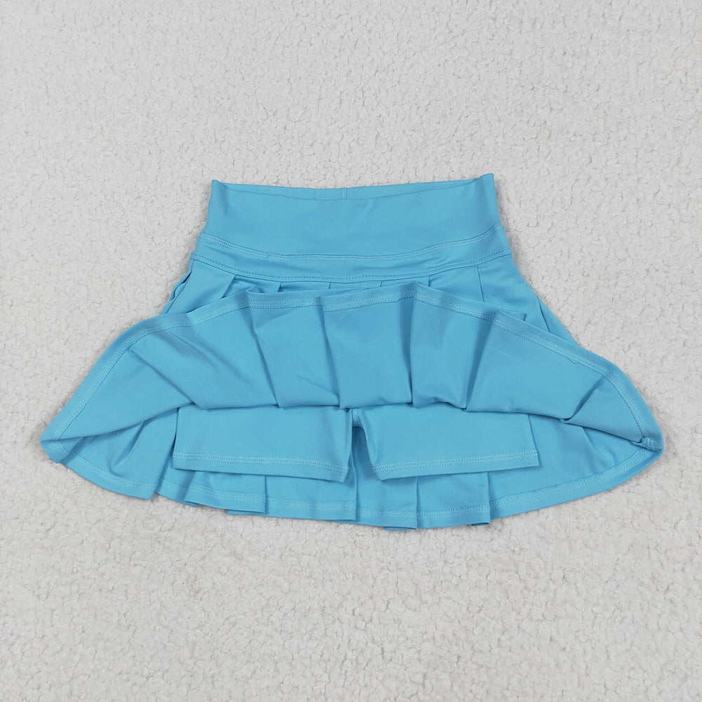 16 Colors Yoga Pleated Active Girls Skirts Sister Wear Summer Bottom Skort