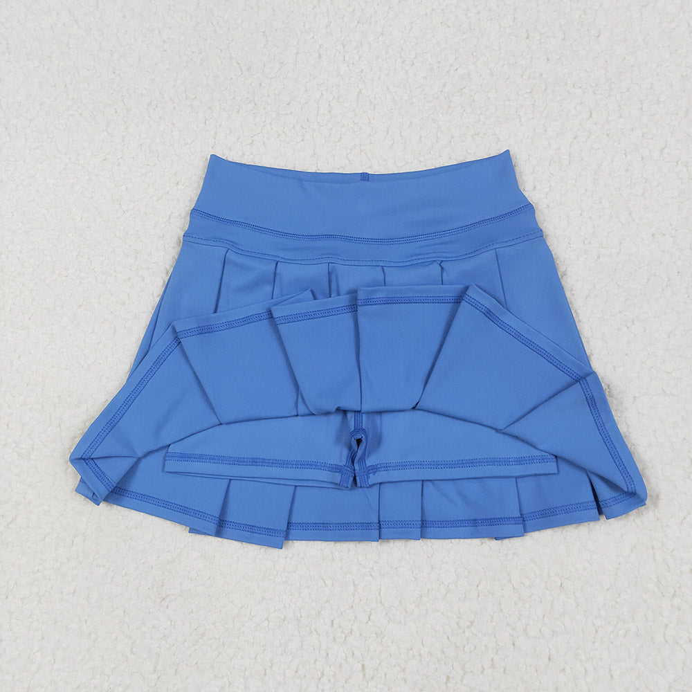 16 Colors Yoga Pleated Active Girls Skirts Sister Wear Summer Bottom Skort