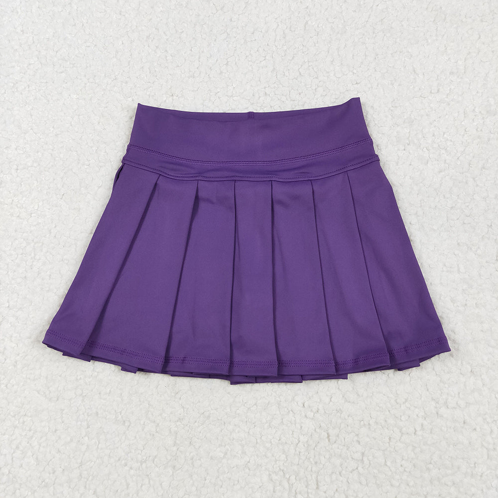 16 Colors Yoga Pleated Active Girls Skirts Sister Wear Summer Bottom Skort