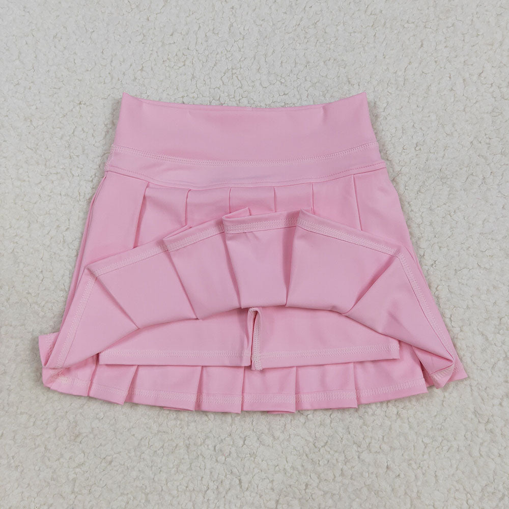 16 Colors Yoga Pleated Active Girls Skirts Sister Wear Summer Bottom Skort