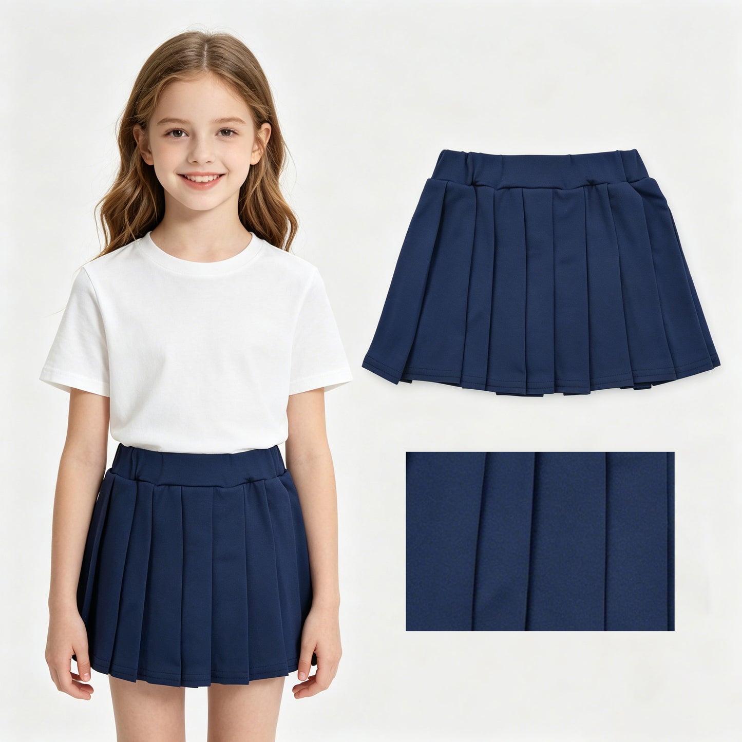 GLK0108 Cotton Baby Girls Bottom Skort