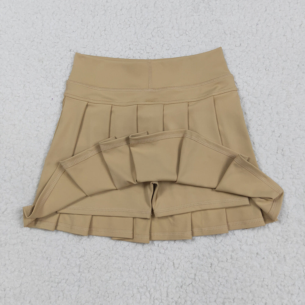 16 Colors Yoga Pleated Active Girls Skirts Sister Wear Summer Bottom Skort